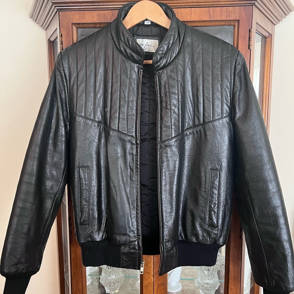 Mens leather jacket
